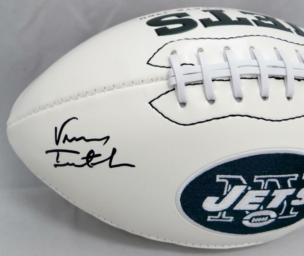 Vinny Testaverde Autographed New York Jets Logo Football- JSA W Authenticated