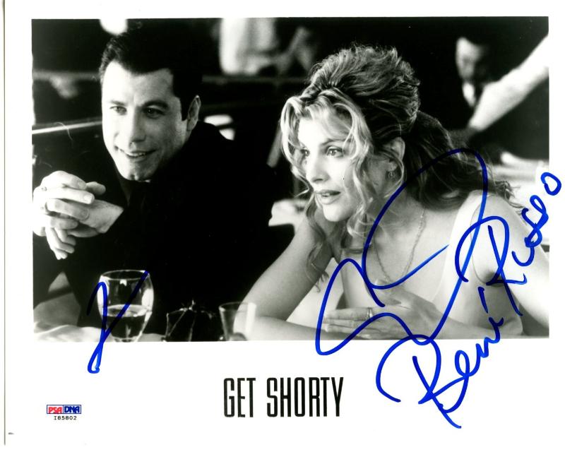John Travolta & Rene Russo Get Shorty Signed Authentic 8X10 Photo PSA #I85802