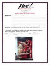 Led Zeppelin (4) Plant, Page, Bonham & Jones Signed Magazine Page JSA #BB43006