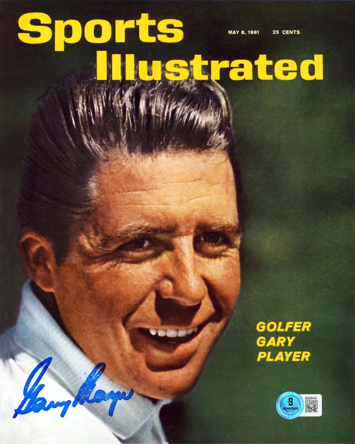 Gary Player PGA Authentic Signed 8x10 Vertical Photo Autographed BAS #BQ96442