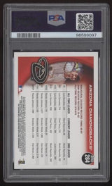 PSA 9 Mint 2010 Topps Diamondbacks Franchise History #264