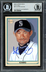 Ichiro Suzuki Autographed 2003 Upper Deck Play Ball Card #63 Seattle Mariners Beckett BAS Stock #191262