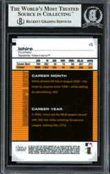 Ichiro Suzuki Autographed 2007 Bowman's Best Card #4 Seattle Mariners Beckett BAS Stock #191286