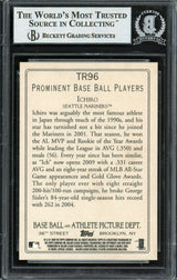 Ichiro Suzuki Autographed 2009 Topps Turkey Red Card #TR96 Seattle Mariners Beckett BAS #12668925