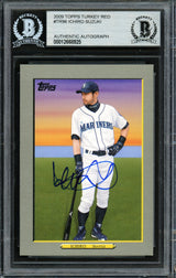 Ichiro Suzuki Autographed 2009 Topps Turkey Red Card #TR96 Seattle Mariners Beckett BAS #12668925
