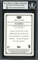 Ichiro Suzuki Autographed 2010 Topps 206 Card #52 Seattle Mariners Beckett BAS #12669114
