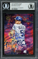 Ichiro Suzuki Autographed 2019 Panini Diamond Kings Gallery of Stars Card #GS8 Seattle Mariners Beckett BAS #12668059