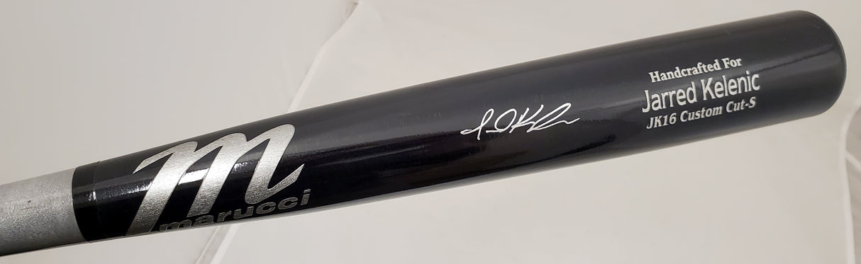 Jarred Kelenic Autographed Black Marucci Game Model Bat Atlanta Braves Beckett BAS Stock #191544
