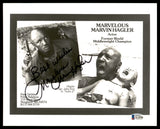 Marvelous Marvin Hagler Autographed 8x10 Photo "Best Wishes" Beckett BAS #X12958