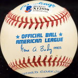 Josh Johnson Autographed Official AL Baseball Negro Leagues Beckett BAS #X12559
