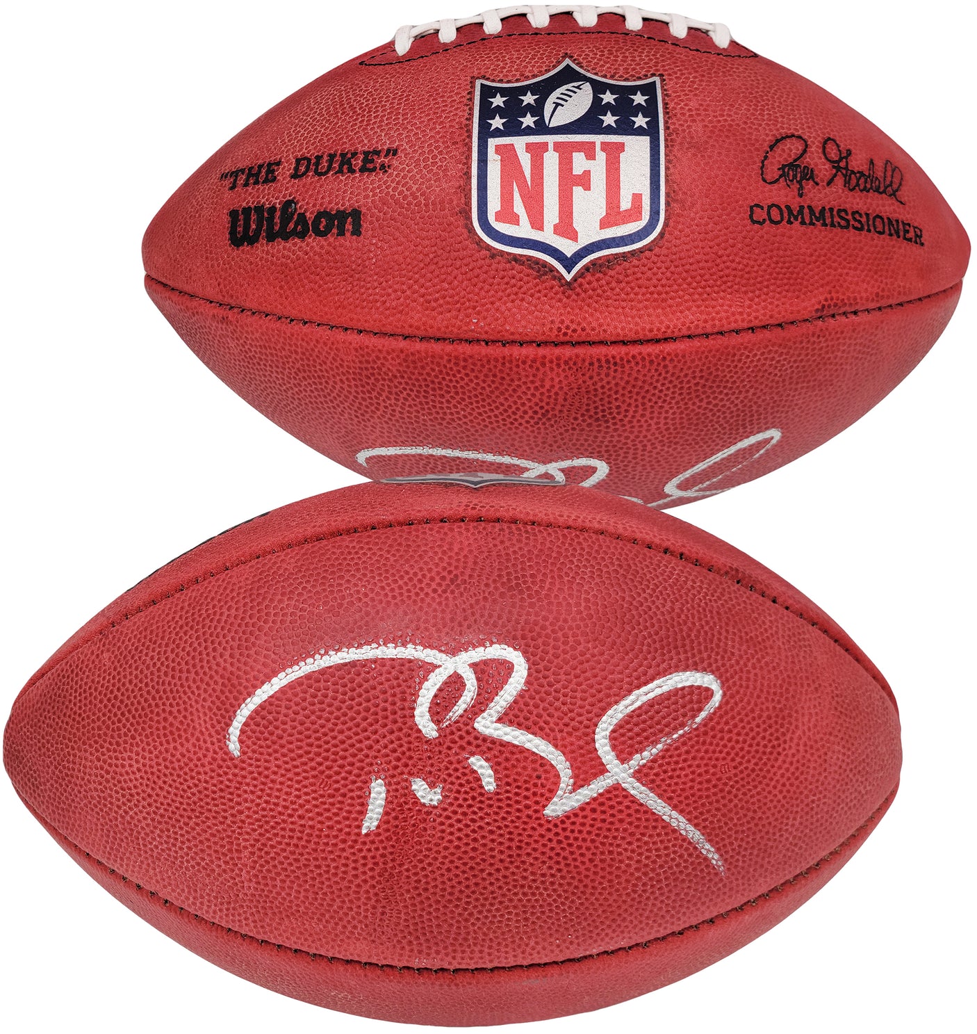 Tom Brady Autographed Official NFL Leather Football New England Patriots Fanatics Holo Stock #202346