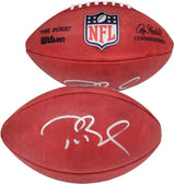 Tom Brady Autographed Official NFL Leather Football New England Patriots Fanatics Holo Stock #202346