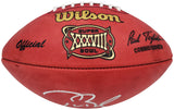 Tom Brady Autographed Official NFL Leather SB XXXVIII Logo Football Tampa Bay Buccaneers Fanatics Holo Stock #202364