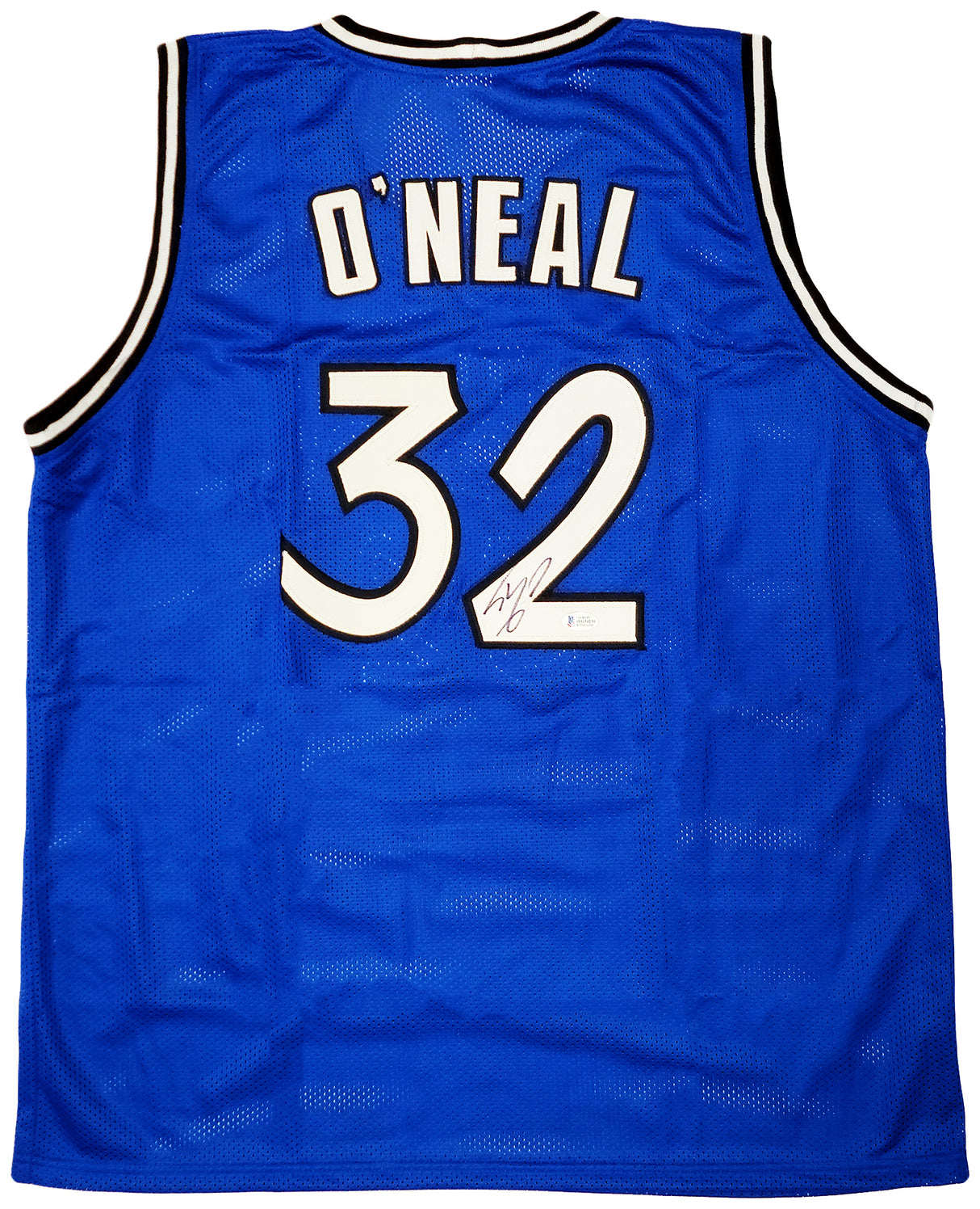Orlando Magic Shaquille Shaq O'Neal Autographed Blue Jersey The Diesel Beckett BAS Stock #202310