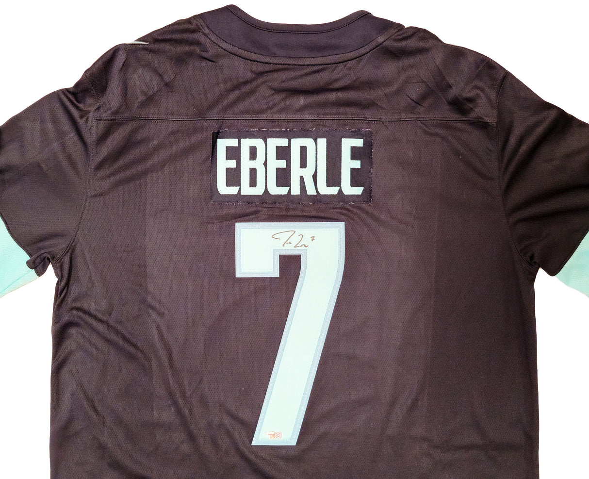 Seattle Kraken Jordan Eberle Autographed Navy Fanatics Breakaway Jersey Size XL Inaugural Season Patch Fanatics Holo Stock #202334