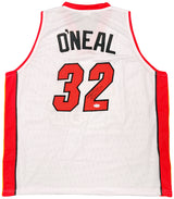Miami Heat Shaquille Shaq O'Neal Autographed White Jersey The Diesel Beckett BAS Stock #202308