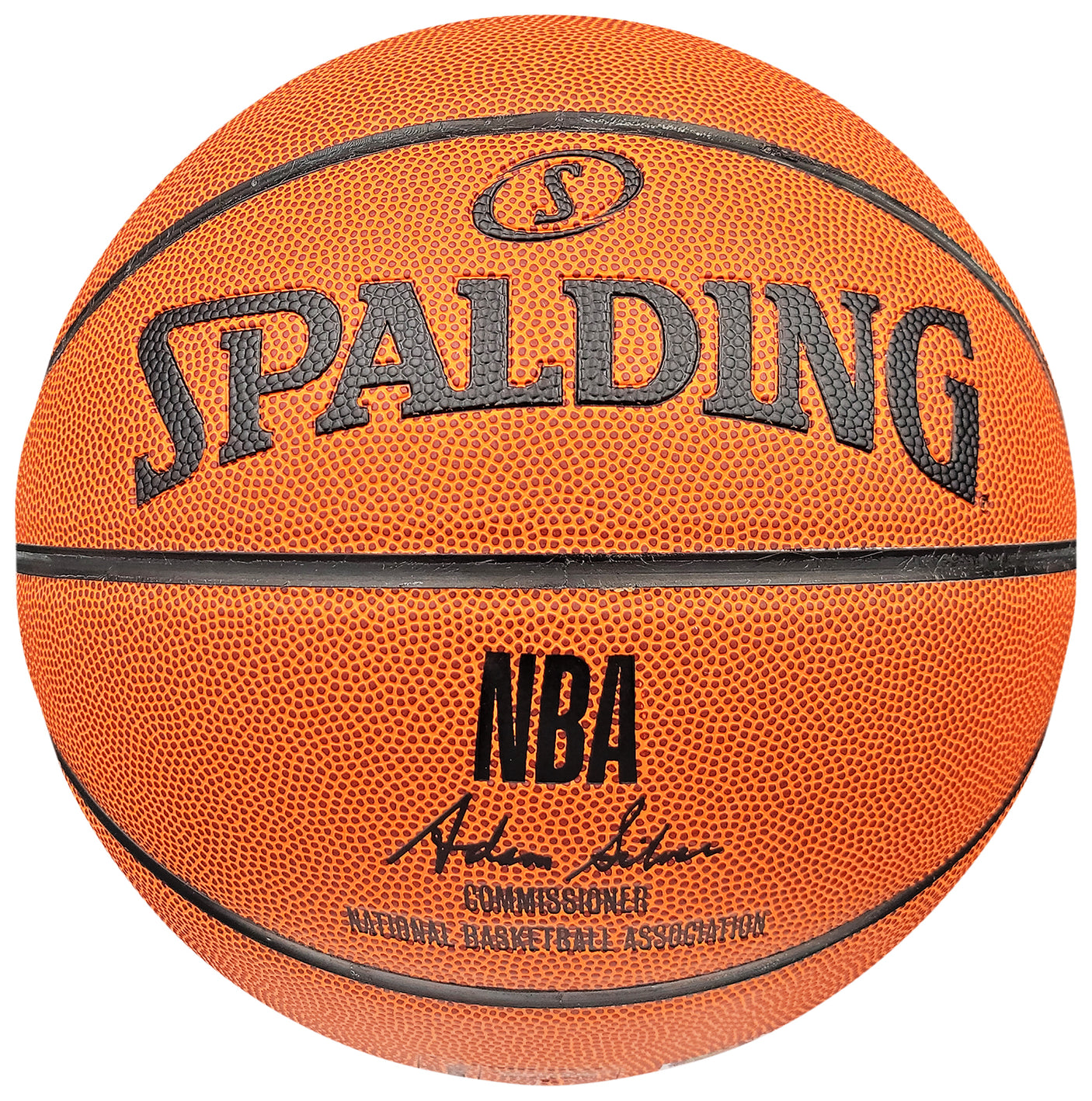Shawn Kemp Autographed Official Spalding White Logo Basketball Seattle Supersonics MCS Holo Stock #202384