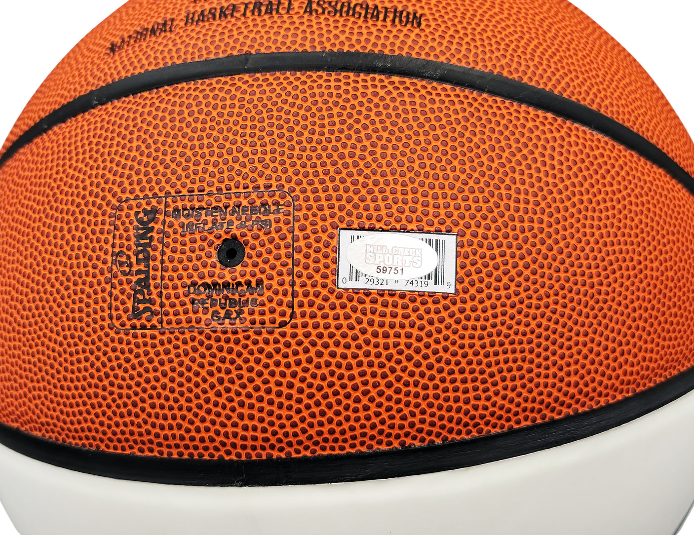 Shawn Kemp Autographed Official Spalding White Logo Basketball Seattle Supersonics MCS Holo Stock #202384