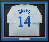 Chicago Cubs Ernie Banks Autographed Framed Gray Jersey "Mr. Cub" PSA/DNA Stock #202409