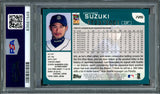 Ichiro Suzuki Autographed 2001 Topps Gold Rookie Card #726 Seattle Mariners PSA 7 "01 ROY MVP" PSA/DNA #63681549