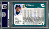 Ichiro Suzuki Autographed 2001 Topps Home Team Advantage Rookie Card #726 Seattle Mariners PSA 9 Auto Grade Mint 9 "01 ROY MVP" PSA/DNA #63680016