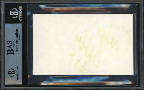 Charles Barkley Autographed 3x5 Index Card Philadelphia 76ers Vintage Signature Beckett BAS #14066543
