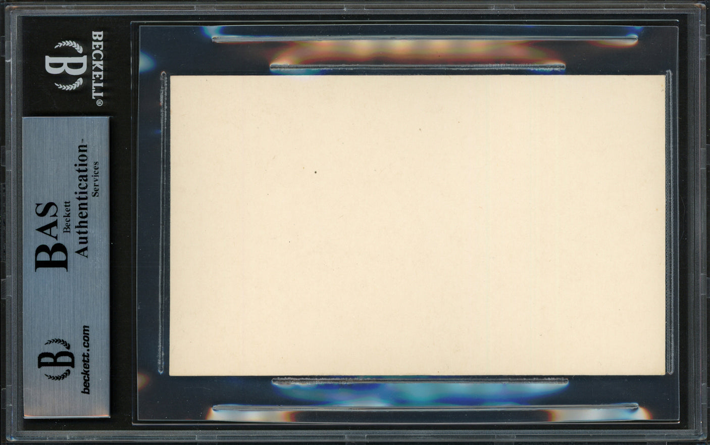 George Burke Autographed 3x5 Index Card MLB Photographer Died 1951 Beckett BAS #14066556