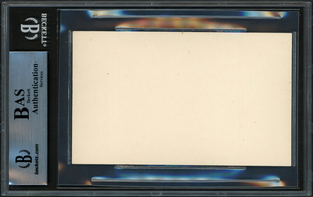 Hank Severeid Autographed 3x5 Index Card New York Yankees "To Gerald" Beckett BAS #14066620