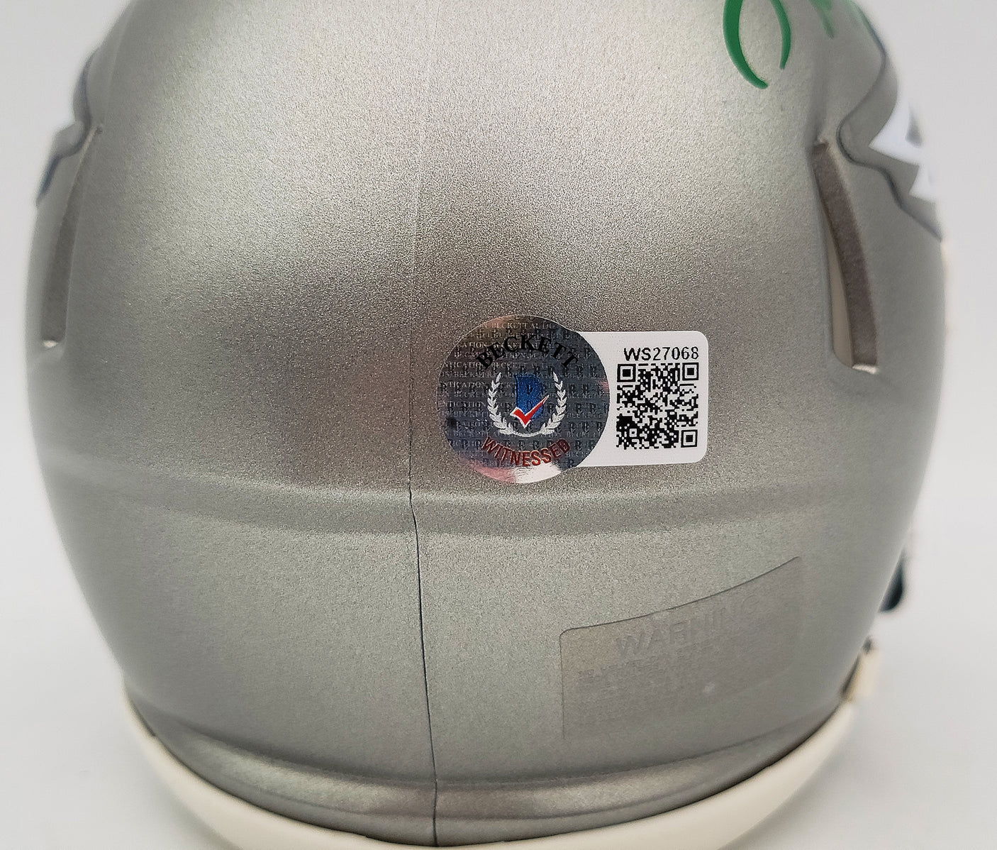 Herschel Walker Autographed Philadelphia Eagles Flash Silver Speed Mini Helmet Beckett BAS QR Stock #202147
