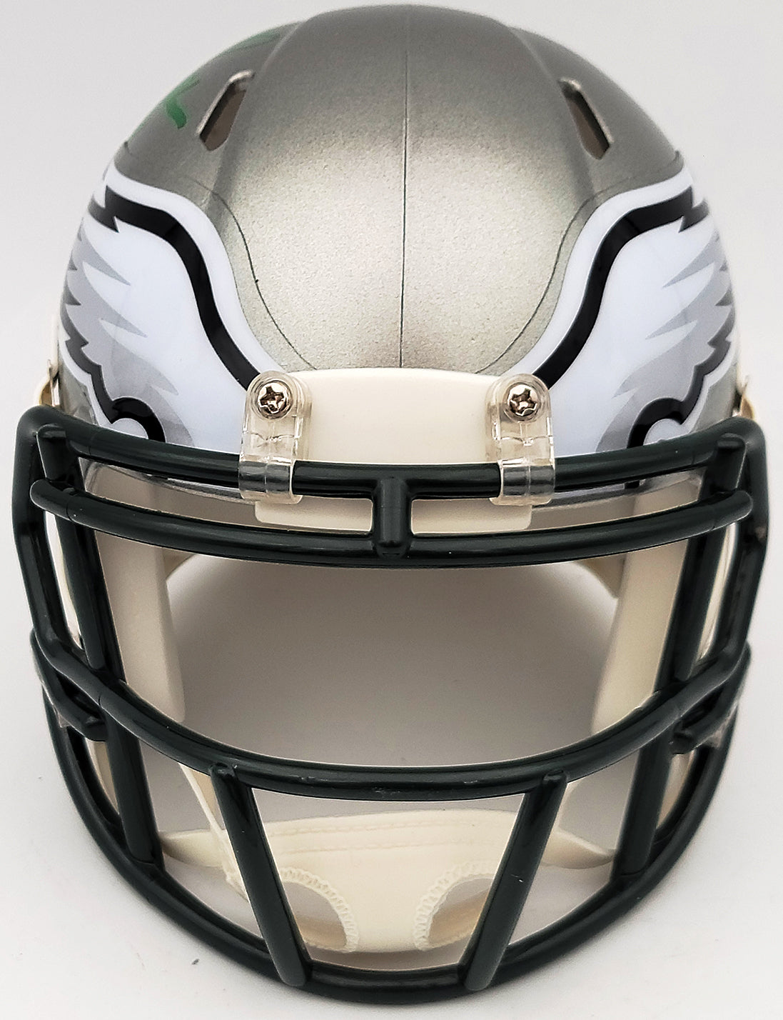 Herschel Walker Autographed Philadelphia Eagles Flash Silver Speed Mini Helmet Beckett BAS QR Stock #202147