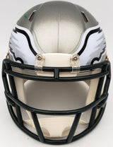 Herschel Walker Autographed Philadelphia Eagles Flash Silver Speed Mini Helmet Beckett BAS QR Stock #202147