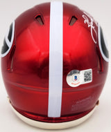 Herschel Walker Autographed Georgia Bulldogs Flash Red Speed Mini Helmet Beckett BAS QR Stock #202150