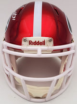 Herschel Walker Autographed Georgia Bulldogs Flash Red Speed Mini Helmet Beckett BAS QR Stock #202150