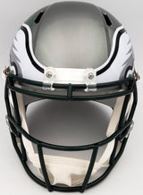 Herschel Walker Autographed Philadelphia Eagles Flash Silver Full Size Replica Speed Helmet Beckett BAS QR Stock #202155