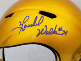 Herschel Walker Autographed Minnesota Vikings Flash Yellow Full Size Replica Speed Helmet Beckett BAS QR Stock #202156