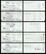 Max McGee Autographed 2.75x6 Check Green Bay Packers Lot of 20 SKU #174044