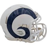 Los Angeles Rams Flat White Collection Mini Football Helmet