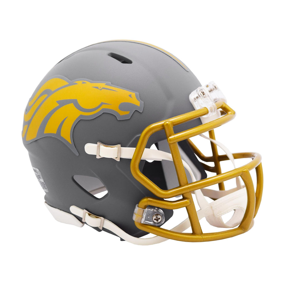 Denver Broncos Slate Speed Mini Football Helmet