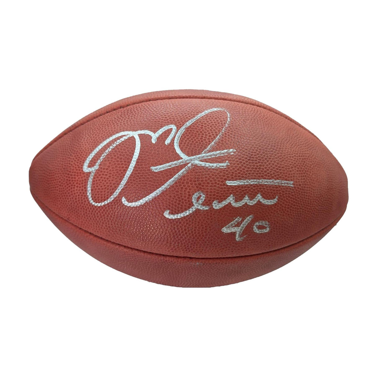 Mike Alstott Autographed Wilson Duke Metallic Tampa Bay Buccaneers Football