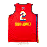 Shai Gilgeous-Alexander Autographed Red Nike 2025 NBA All-Star Game Swingman Jersey LE 50