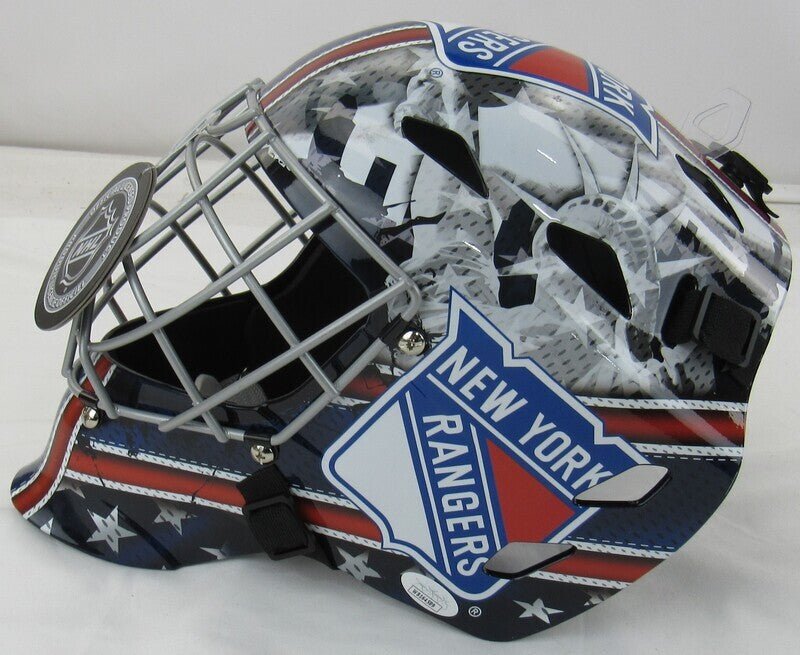 Mike Richter Signed Full Size Rangers Replica Helmet JSA Witness