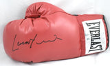 Lennox Lewis Autographed Red Everlast Boxing Glove *Left - Beckett W Hologram
