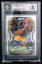 2020 Panini Prizm #392 Chase Claypool Pittsburgh Steelers BGS Auto 10
