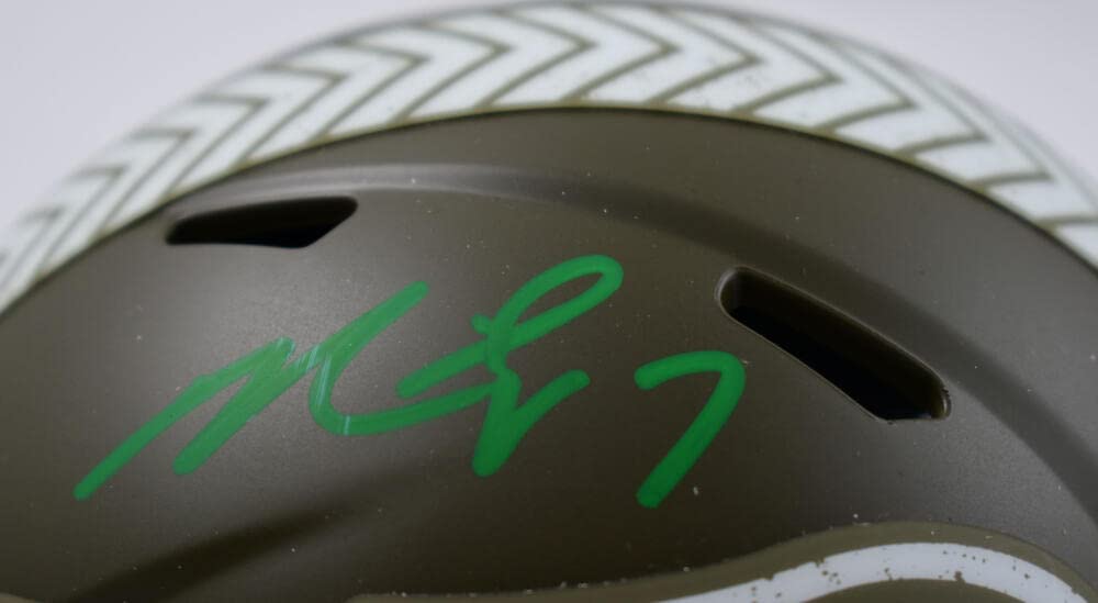 Michael Vick Signed Eagles Salute to Service Speed Mini Helmet- Beckett W Holo