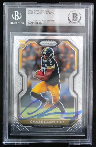 2020 Panini Prizm #392 Chase Claypool Pittsburgh Steelers BGS Auto 10
