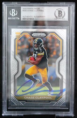 2020 Panini Prizm #392 Chase Claypool Pittsburgh Steelers BGS Auto 10