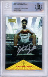 1996 Pinnacle Foil #175 Jonthan Ogden RC Ravens BGS Autograph 10