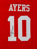 Demarcus Ayers Autographed Red College Style Jersey With Go Coogs- JSA W Auth