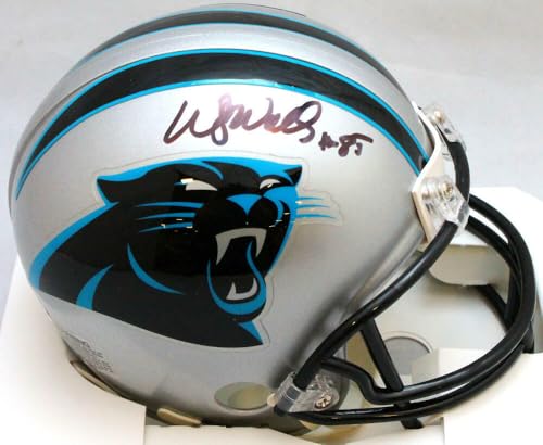 Wesley Walls Autographed Carolina Panthers Mini Helmet - JSA W Auth *Black
