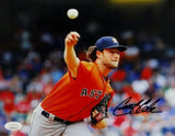 Gerritt Cole Signed Houston Astros 8x10 Pitching PF Photo - JSA W Auth *Black